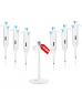 DLAB MicroPette Plus SET4 6 Adet Otomatik Pipet ve 6'lı Stand Komple 0.5-10, 10-100, 100-1000 μl, 2-20, 20-200, 100-1000 μl, Pipet Uçları Dahildir
